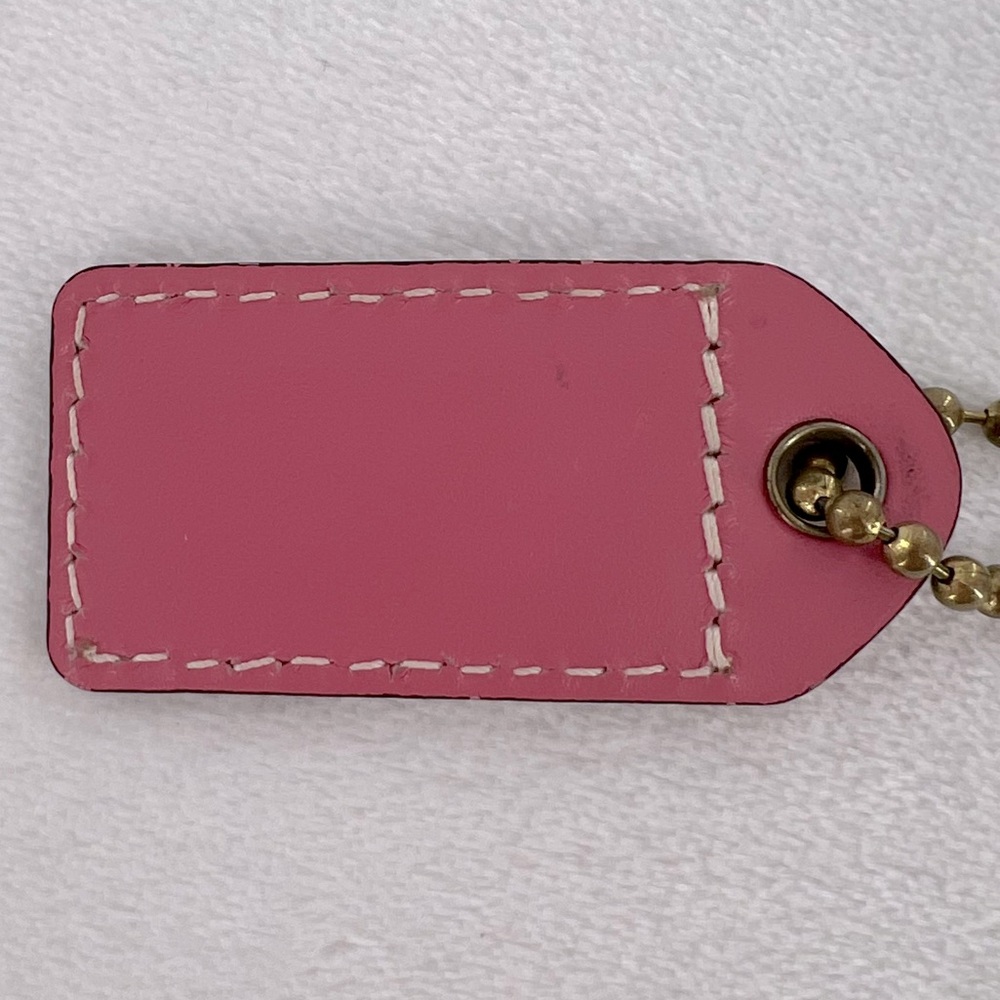 Coach Pink Bag Tag - Picture 4 of 6
